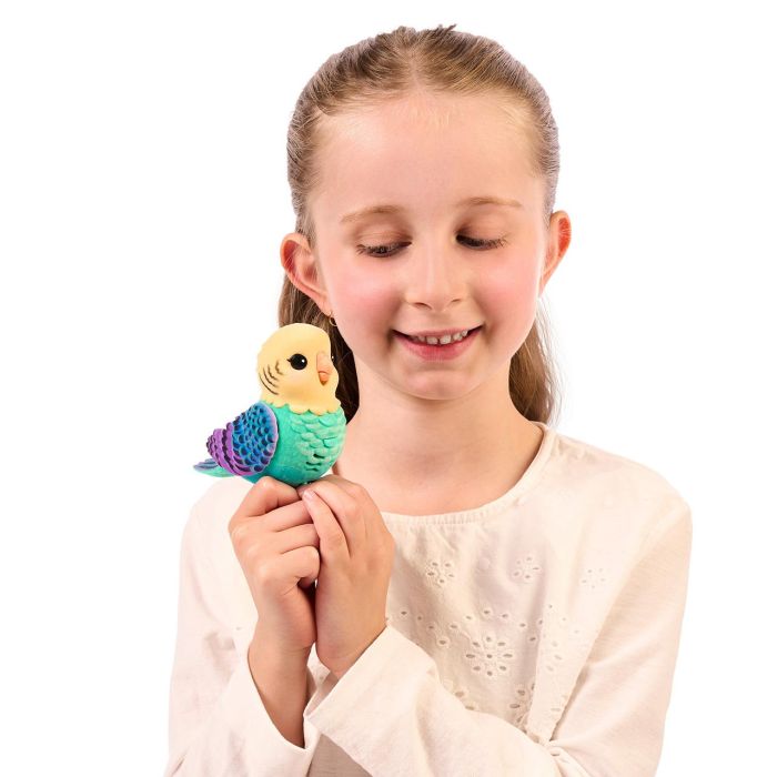 Moose Little Live Pets Pájaro Parlanchín Azul 26691 con Más de 20 Reacciones y Sonidos, Repite lo que Dices 2