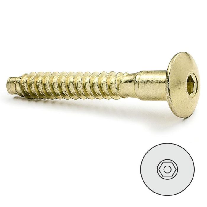 DUVER 7-40 Tornillo Autorroscante Embellecedor Allen Latonado