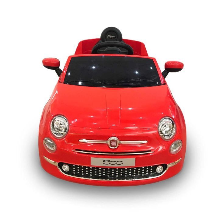 Tachan Fiat 500 6V Rojo Radio Control Coche Eléctrico Infantil Licencia Oficial con Luces Sonidos USB Puertas Abatibles y Suspensión +3 Años 1