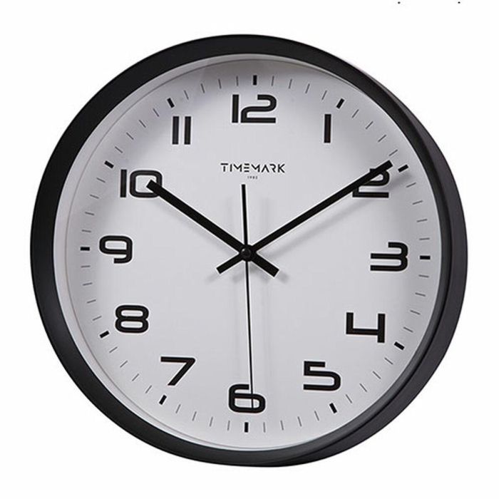 Reloj de Pared Timemark Negro 30 x 30 cm