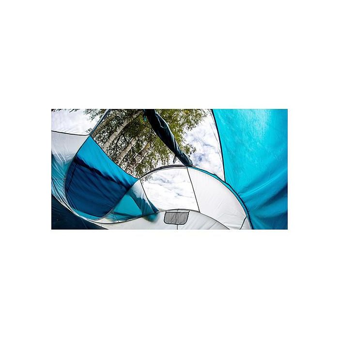 Coleman Galiano 4 FastPitch Pop Up - Tienda desplegable para 4 personas, Impermeable, Resistente a la intemperie, Color Verde y Gris