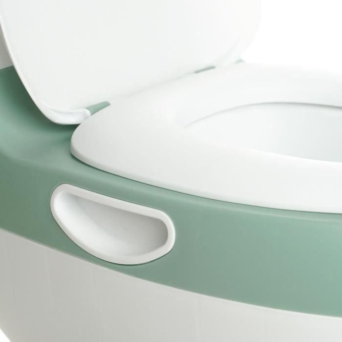 Mini inodoro - THERMOBABY - Sage Green - Cómodo con sonido de descarga 1 Mini inodoro - THERMOBABY - Sage Green - Cómodo con sonido de descarga 1