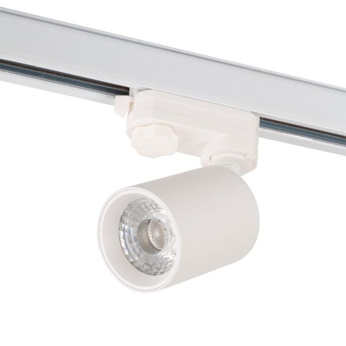Foco de Carril Trifásico 10W COB Regulable Flicker Free Blanco 4000ºK [1916-TL-10W-T-W]