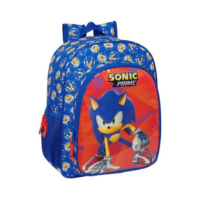Mochila Escolar Sonic Prime Azul 32 x 38 x 12 cm Mochila Escolar Sonic Prime Azul 32 x 38 x 12 cm
