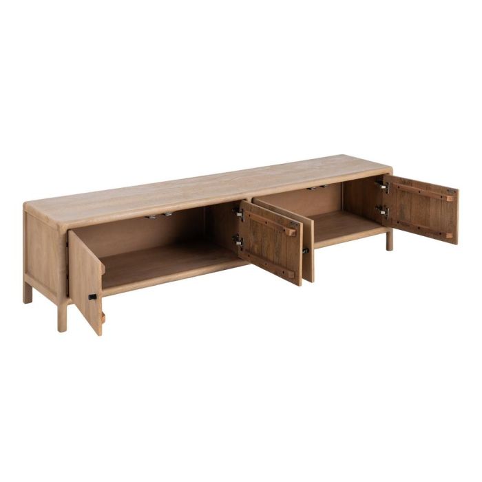 Mueble Tv Natural Madera de Mango Salón 190 X 40 X 45 cm