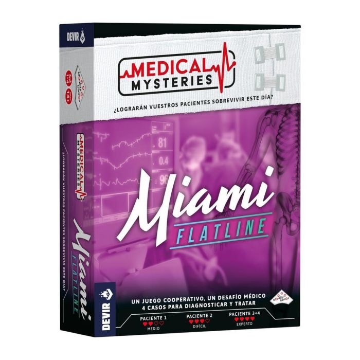 Devir Juego Mesa Medical Mysteries Miami - Juego Cooperativo de Resolución de Misterios Médicos, Inspirado en Dr. House, para 1-4 Jugadores Devir Juego Mesa Medical Mysteries Miami - Juego Cooperativo de Resolución de Misterios Médicos, Inspirado en Dr. House, para 1-4 Jugadores