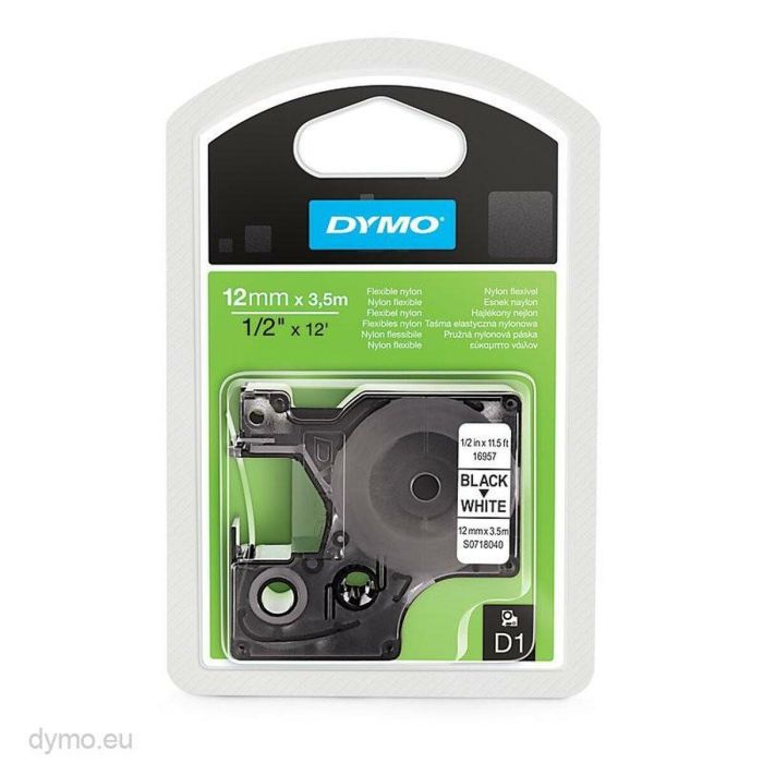 Cinta de transferencia térmica Dymo Blanco Negro 12 x 3,5 mm (5 Unidades) 1 Cinta de transferencia térmica Dymo Blanco Negro 12 x 3,5 mm (5 Unidades) 1