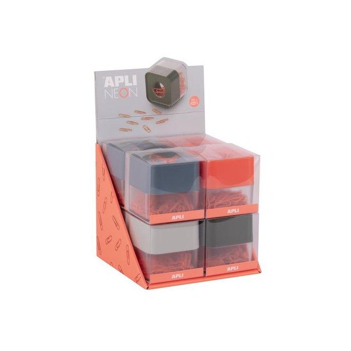 Portaclips Apli Neon Expositor De 8