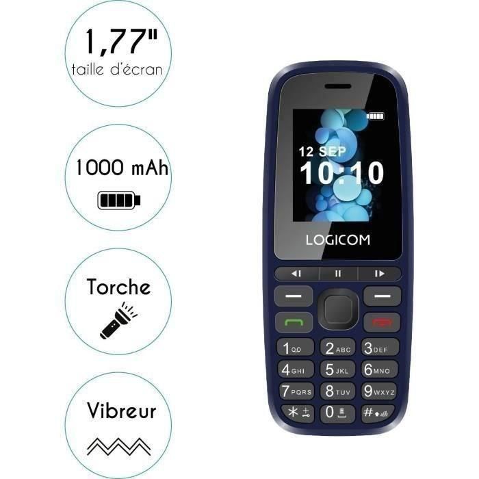 Teléfono Móvil Logicom Posh 402 Azul 3