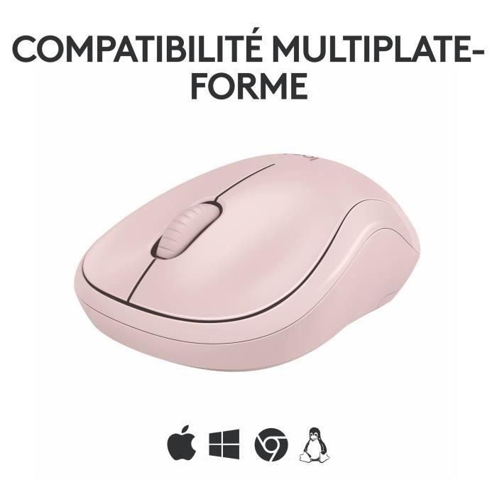 Ratón Logitech M240 Rosa 5