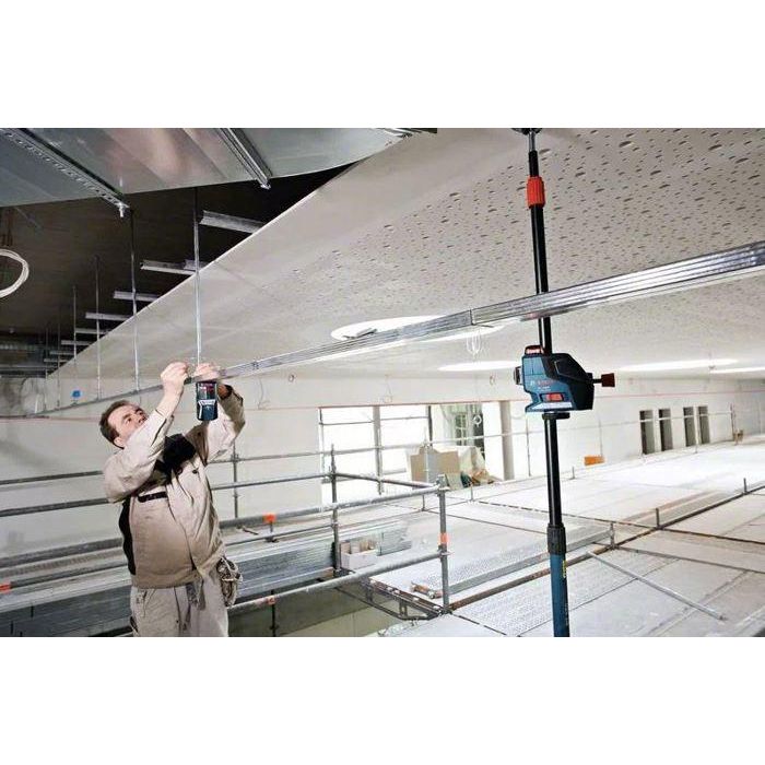 Bosch Professional LR7 Célula de recepción para niveles láser verdes y rojos GCL 2-50 C/G, GLL 3-80 C/CG, alcance 50m 2