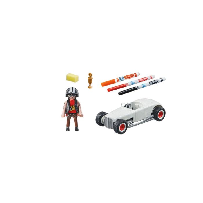 Hot rod diversion para colorear los coches playmobil. 1