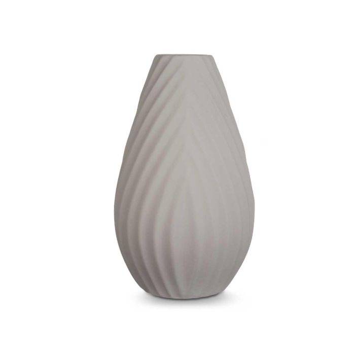 Jarron Ceramica Raya Diagonal 41Cm Gris Giftdecor (2 Unidades) 2 Jarron Ceramica Raya Diagonal 41Cm Gris Giftdecor (2 Unidades) 2
