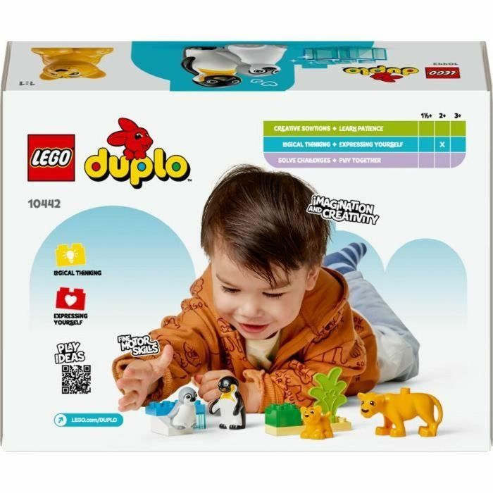 LEGO DUPLO My Town 10442 Familias de animales salvajes: pingüinos y leones - Juegos de aprendizaje temprano 1