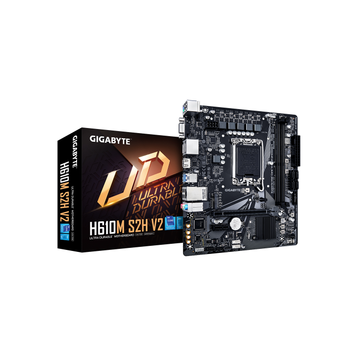 Gigabyte H610M S2H V2 placa base Intel H610 Express LGA 1700 micro ATX Gigabyte H610M S2H V2 placa base Intel H610 Express LGA 1700 micro ATX