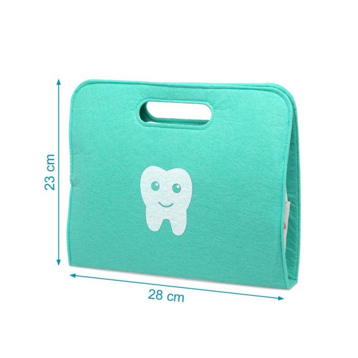 KioKids Juguete Set de Dentista de Madera Educativo con Accesorios, Maletín, Dientes y Caries para Niños +36 meses Multicolor 3