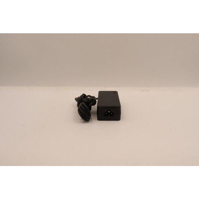 Lenovo 65W AC adapter for Lenovo ThinkPad laptops, input 100-240V, compact design with USB Type-C connection. 2