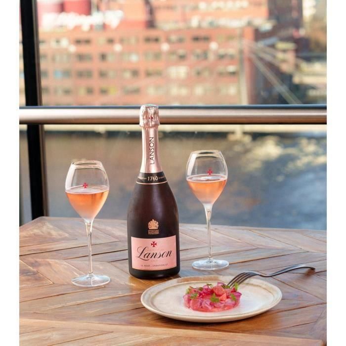 Champagne Lanson Le Rosé con estuche de cinta - 75 cl 3