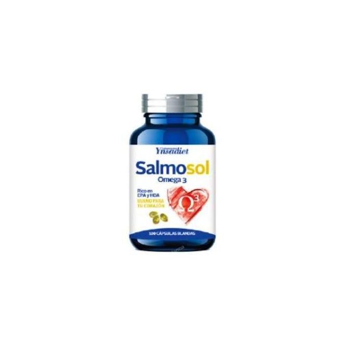Salmosol Salmón 500mg 100 Perlas Aceite Pescado Azul Omega 3 DHA EPA Beneficio Corazón
