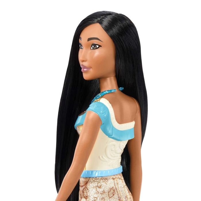 Mattel Hlw07 Muñeca Articulada Princesa Pocahontas Disney Princess, con conjunto de ropa brillante, collar y zapatos +3 años 3 Mattel Hlw07 Muñeca Articulada Princesa Pocahontas Disney Princess, con conjunto de ropa brillante, collar y zapatos +3 años 3