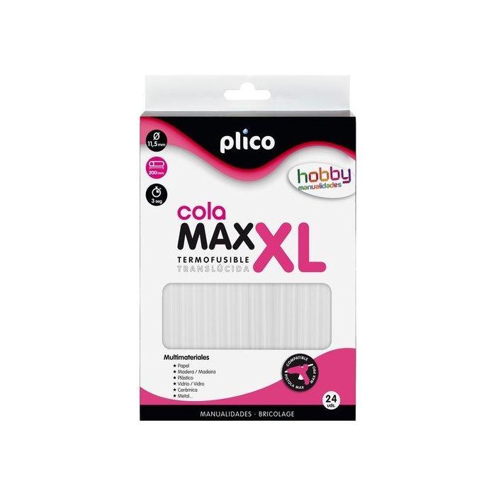Cola Termofusible En Barra Plico Max-Xl Blister De 25