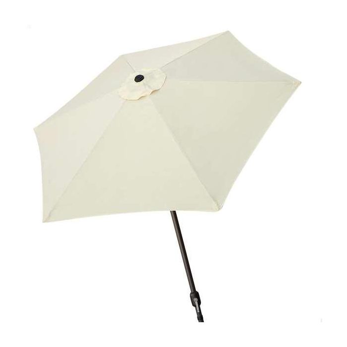 Parasol terraza 270 cm con chimenea y mástil de aluminio 3,8 cm color crema Parasol terraza 270 cm con chimenea y mástil de aluminio 3,8 cm color crema
