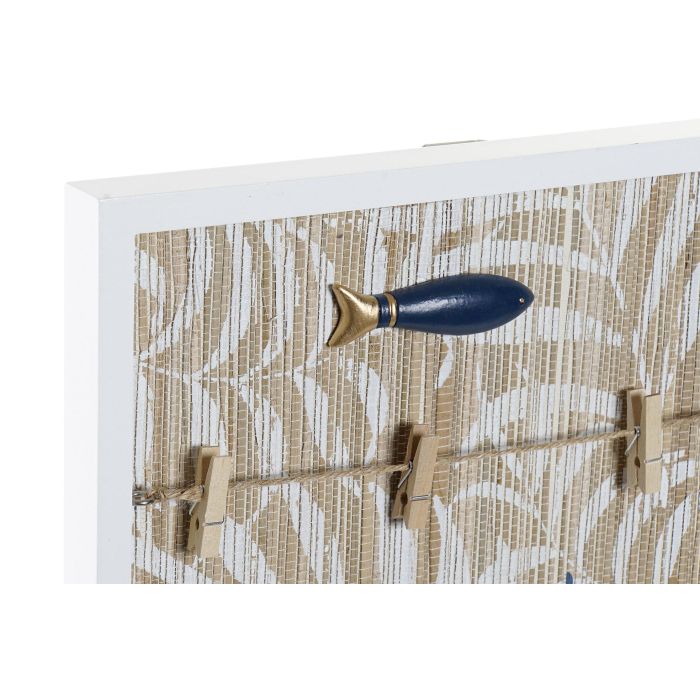 DKD Home Decor Tablón de Notas Memo Mediterraneo de MDF Blanco con Clips y Desmontable 52 cm Alto x 27.8 cm Ancho x 2.5 cm Fondo 1 DKD Home Decor Tablón de Notas Memo Mediterraneo de MDF Blanco con Clips y Desmontable 52 cm Alto x 27.8 cm Ancho x 2.5 cm Fondo 1