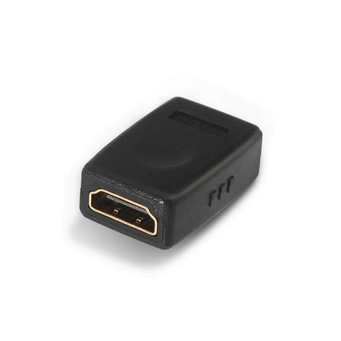 Aisens Adaptador HDMI Hembra - Hembra, Alta Resolución WQXGA, Soporte DOLBY True-HD, DTS-HD, 24K Oro