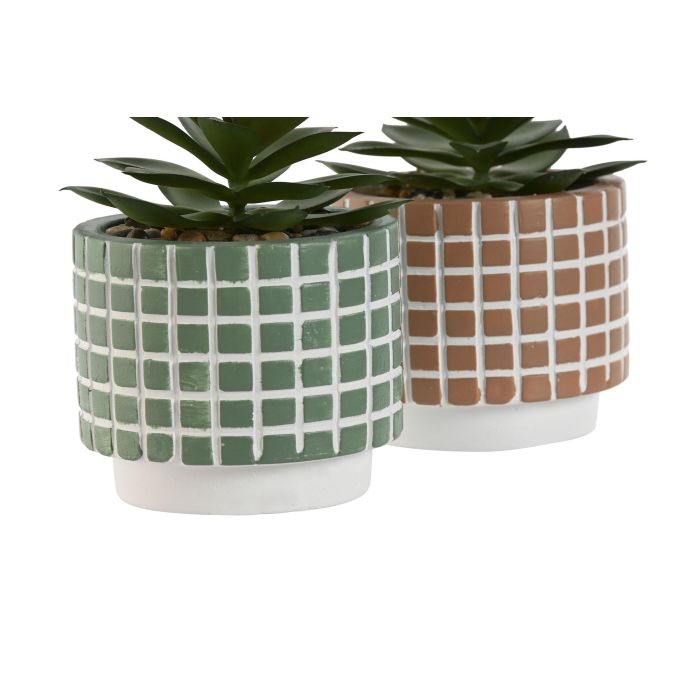 Planta DKD Home Decor Verde Terracota 8 x 10 x 8 cm (12 Unidades) 1