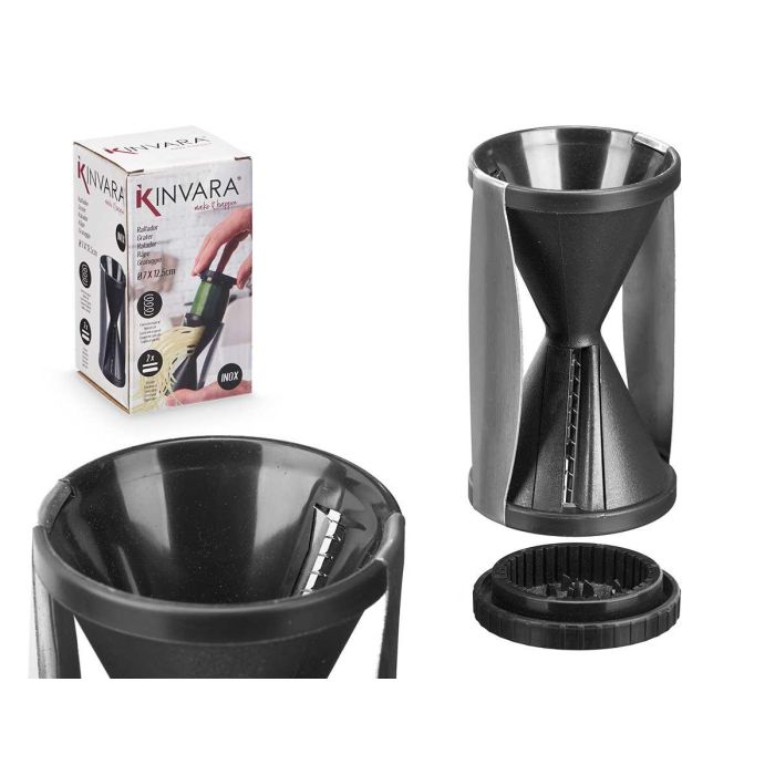 Rallador Cónico Negro Kinvara 7x13x7 cm - PP y SS430 (12 Unidades) Rallador Cónico Negro Kinvara 7x13x7 cm - PP y SS430 (12 Unidades)