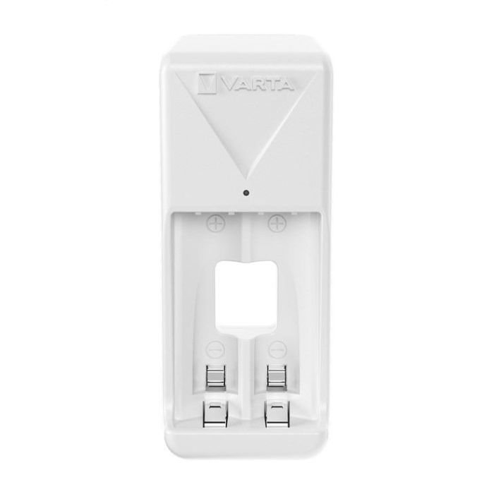 Varta Cargador de Pilas 2 AA/AAA Mini con 2xAAA 800 mAh, Carga Lenta y Seguridad Integral, Blanco 4 Varta Cargador de Pilas 2 AA/AAA Mini con 2xAAA 800 mAh, Carga Lenta y Seguridad Integral, Blanco 4