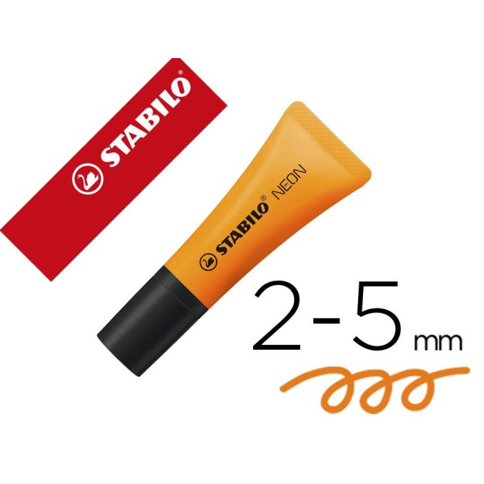 Rotulador Stabilo Fluorescente 72 Naranja Neon 10 unidades