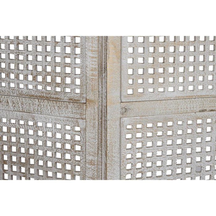 Biombo DKD Home Decor Blanco Madera de mango Madera MDF 150 x 2 x 180 cm 1