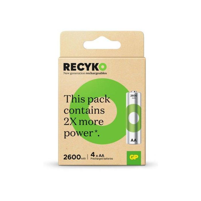 Pilas Recargables Gp 2600 Aa Mah Alta Capacidad Blister De 4 (G145)