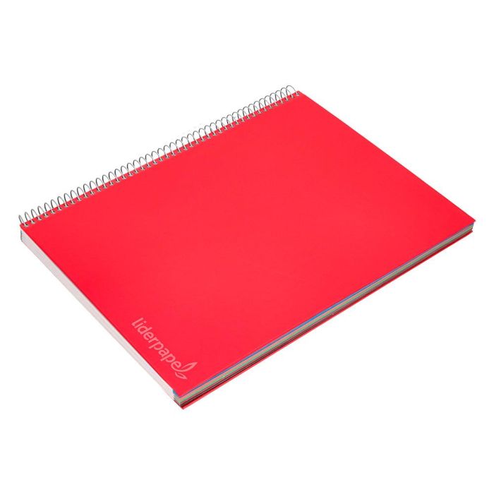 Cuaderno Espiral Liderpapel A5 Micro Jolly Tapa Forrada 140H 75 gr Cuadro 5 mm 5 Bandas6 Taladros Colores Surtidos 5