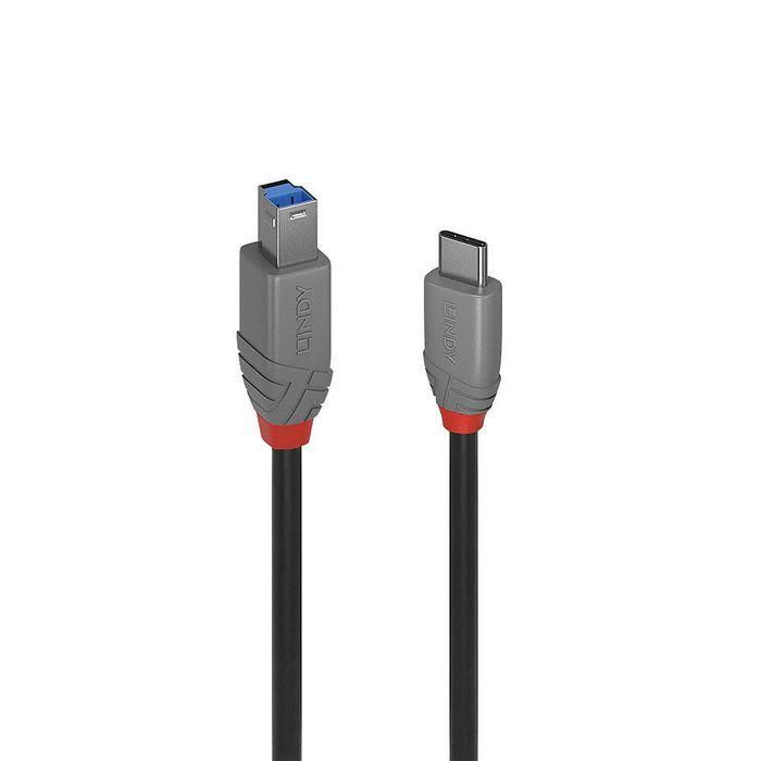 Lindy 2m USB 3.2 Type C to B Cable, Anthra Line Lindy 2m USB 3.2 Type C to B Cable, Anthra Line