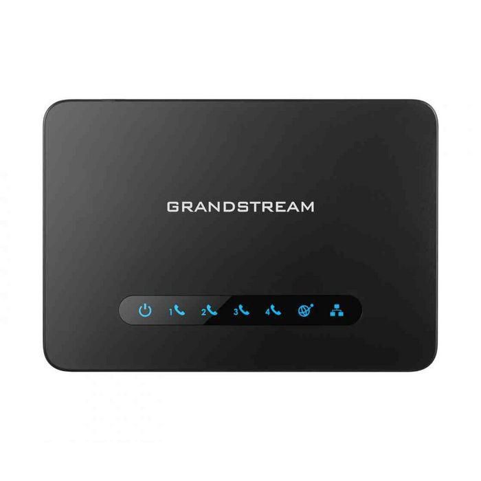 Grandstream Adaptador de Teléfono Analógico HT814, 4 puertos FXS, Router Gigabit NAT para VoIP, QoS, SRTP, TLS/SIPS/HTTPS 1