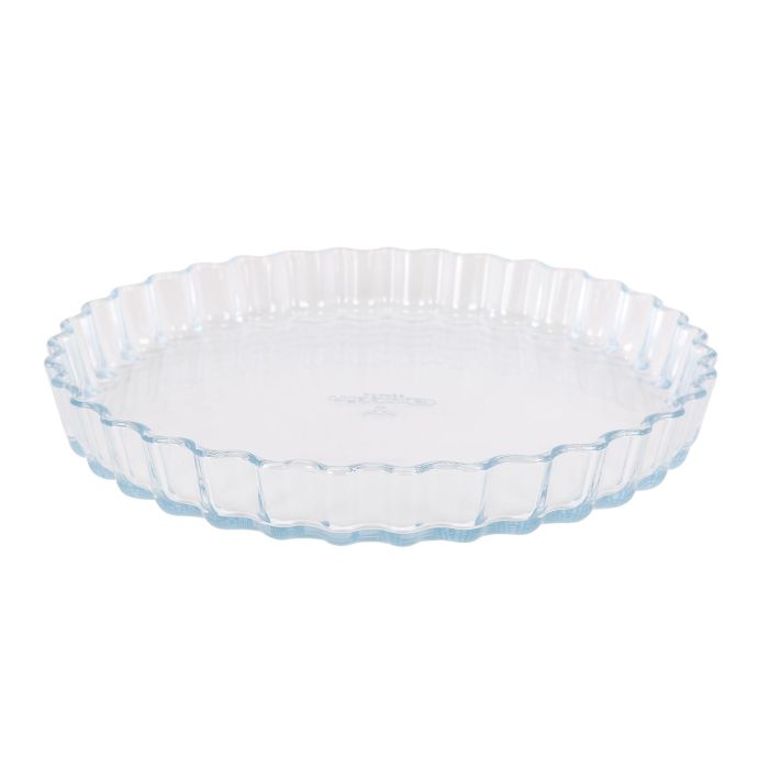 Quttin Molde Tarta de Vidrio Rizado 1.5L - Ø27x3.5 cm (6 Unidades) 2