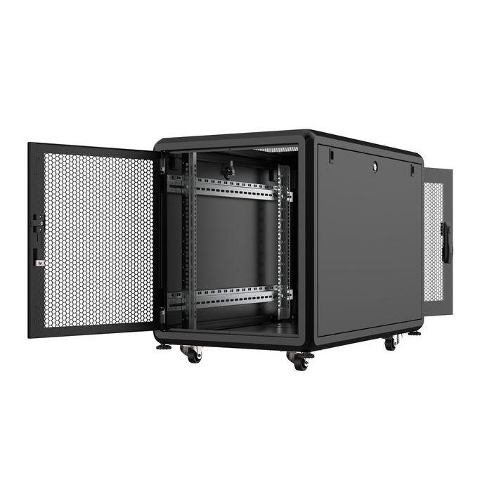 Lanview Armario Rack 19" 12U 600x1000mm Línea Servidores - De Suelo, Puerta Cristal Templado Ahumado 4mm, Cierre, Ventilación Pasiva 1 Lanview Armario Rack 19" 12U 600x1000mm Línea Servidores - De Suelo, Puerta Cristal Templado Ahumado 4mm, Cierre, Ventilación Pasiva 1