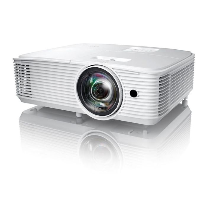 Optoma X309ST Proyector Compacto Tiro Corto XGA 3700 Lúmenes Contraste 25000:1 Full 3D HDMI VGA Lámpara Larga Duración Blanco 2