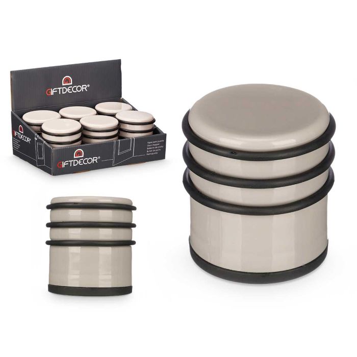 Tope Puerta Gris Antracita Giftdecor 7X8CM (12 Unidades) Tope Puerta Gris Antracita Giftdecor 7X8CM (12 Unidades)