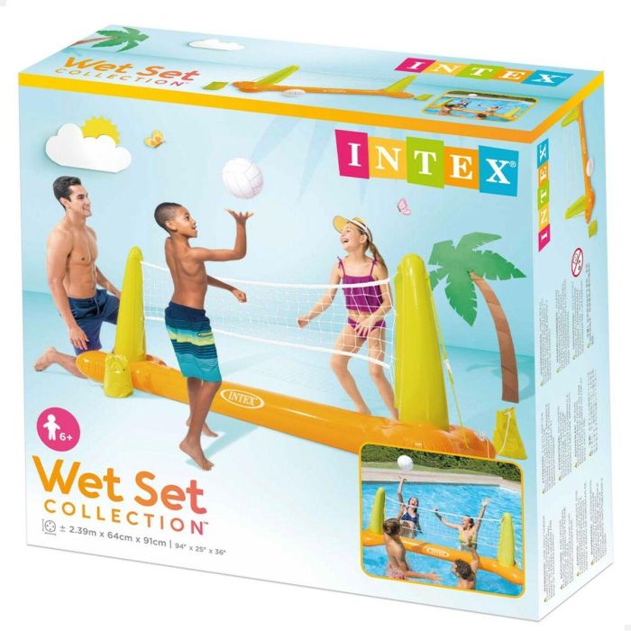 Juego de voleibol de piscina Intex 239 x 91 x 64 cm (6 Unidades) 1