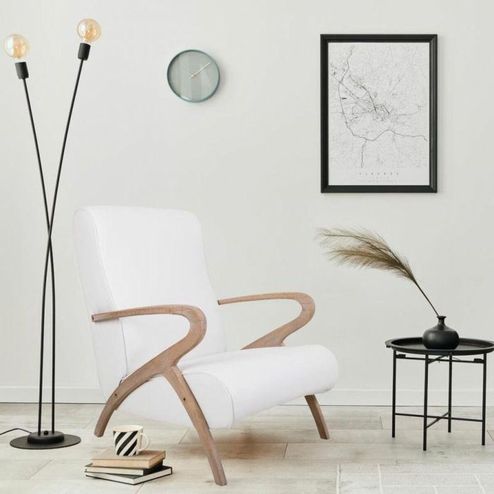 Sillón Alexandra House Living Blanco 55 x 85 x 57 cm Tapizado Polipiel 8 Sillón Alexandra House Living Blanco 55 x 85 x 57 cm Tapizado Polipiel 8