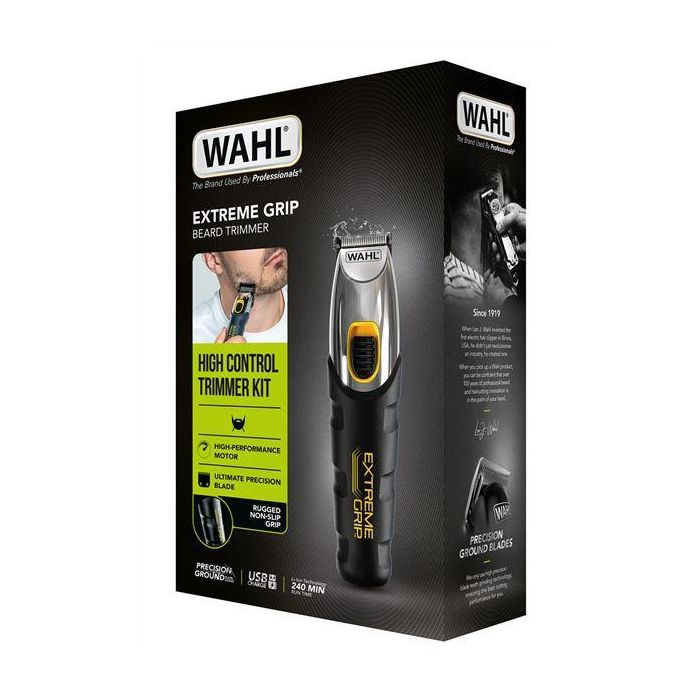 Wahl 09893-0440 Cortabarbas Extreme Grip - Batería de Litio, 12 Peines Guía, Corte de 0.5 a 9 mm 4