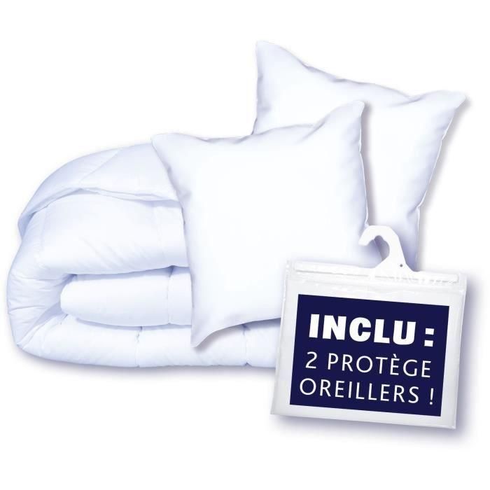 Paquete de protección: edredón 220x240 cm + funda de almohada + 1 protector de almohada - hecho en Francia 1 Paquete de protección: edredón 220x240 cm + funda de almohada + 1 protector de almohada - hecho en Francia 1