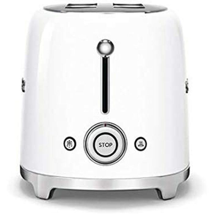 Smeg TSF02WHEU Tostadora de Pan Estilo Años 50 Blanca para 4 Rebanadas 2
