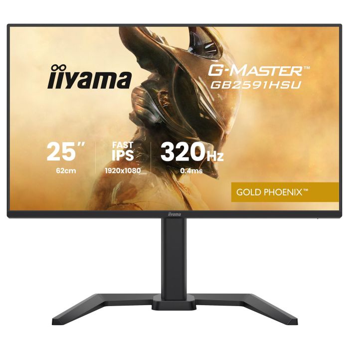 iiyama G-MASTER Gold Phoenix GB2591HSU-B1 Gaming Monitor 24.5" FHD 1920x1080 Fast IPS 320Hz 0.4ms HDR10 G-SYNC AMD FreeSync Negro 1
