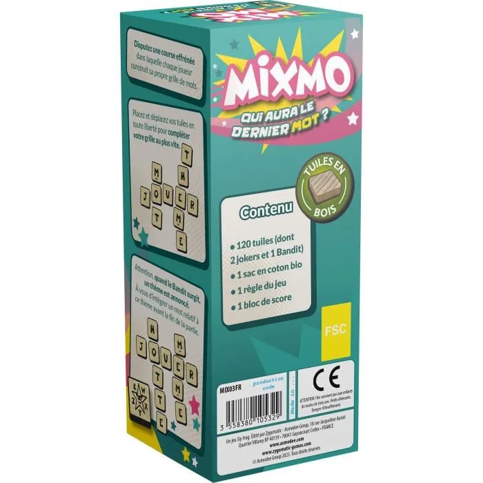 Asmodee Mixmo Juego de Mesa (Eco Pack) ASM3558380105329, 2-6 Personas, 8+ Años, Idioma Francés 2 Asmodee Mixmo Juego de Mesa (Eco Pack) ASM3558380105329, 2-6 Personas, 8+ Años, Idioma Francés 2