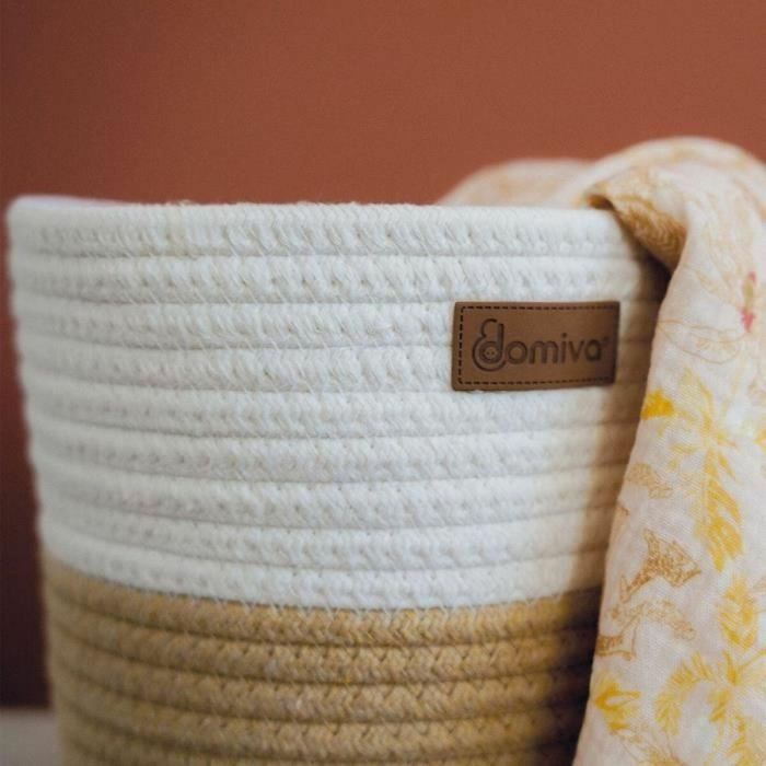 Domiva DOM3700948340899 Cestas de almacenaje de algodón tejido Honey Moon 1 Domiva DOM3700948340899 Cestas de almacenaje de algodón tejido Honey Moon 1