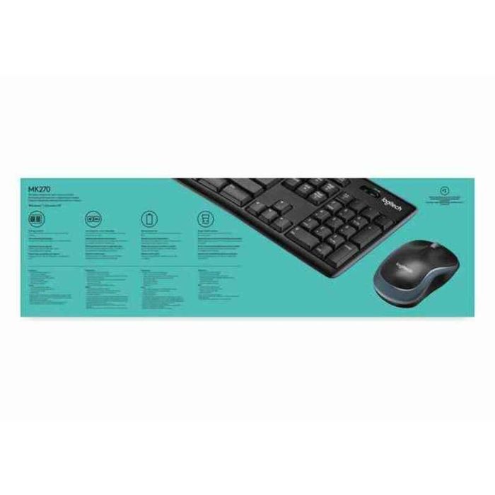 Teclado y Ratón Logitech LGT-MK270-US Negro QWERTY Qwerty US 1 Teclado y Ratón Logitech LGT-MK270-US Negro QWERTY Qwerty US 1